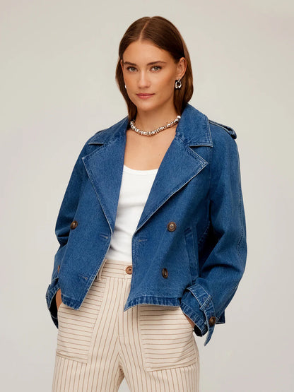 Chelsea Cropped Trench Jacket