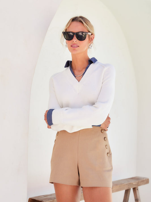 Fifteen Twenty Button Pocket Khaki Shorts