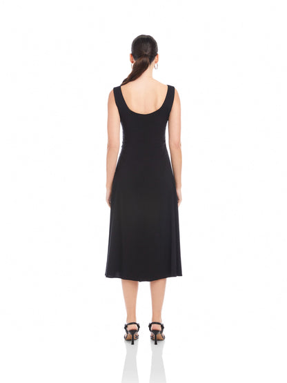Fifteen Twenty Shari Side-Pleat Dress | Black