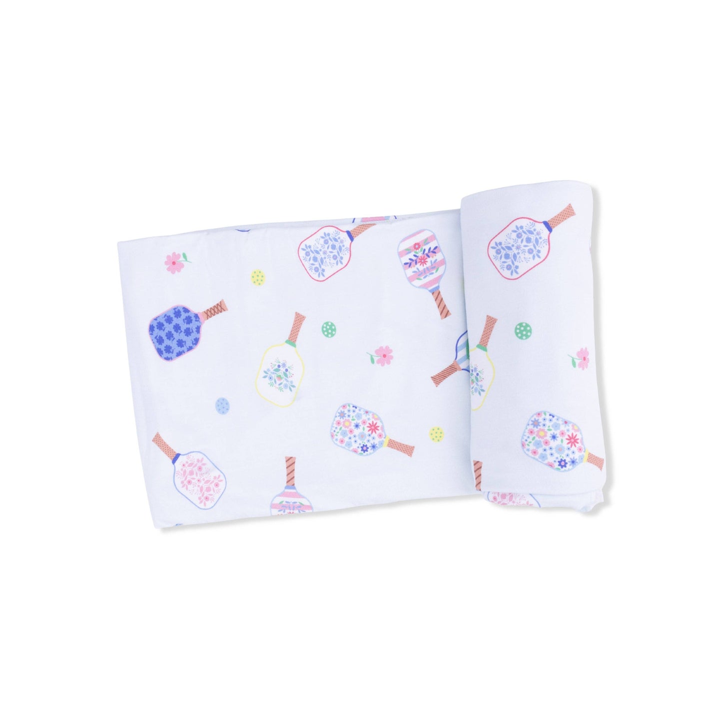 Angel Dear Floral Pickleball | Swaddle Blanket
