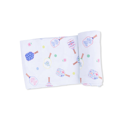 Angel Dear Floral Pickleball | Swaddle Blanket