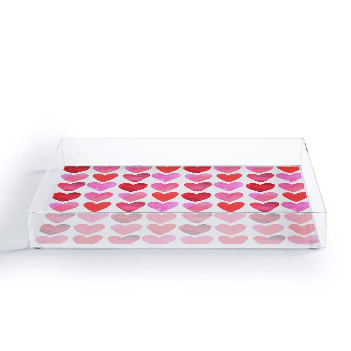 Small Acrylic Tray | Heart Watercolor