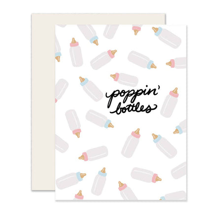 Baby Bottles Greeting Card