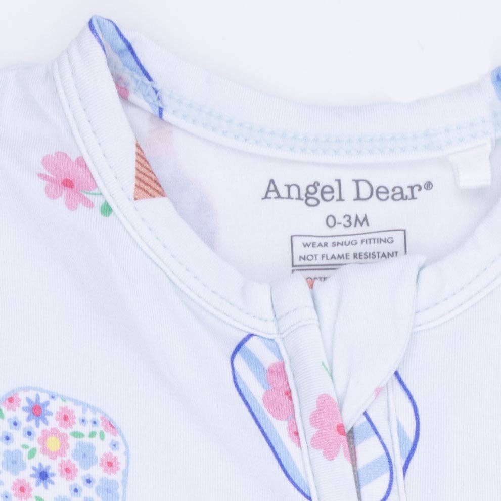 Angel Dear Floral Pickleball | 2 Way Zipper Footie