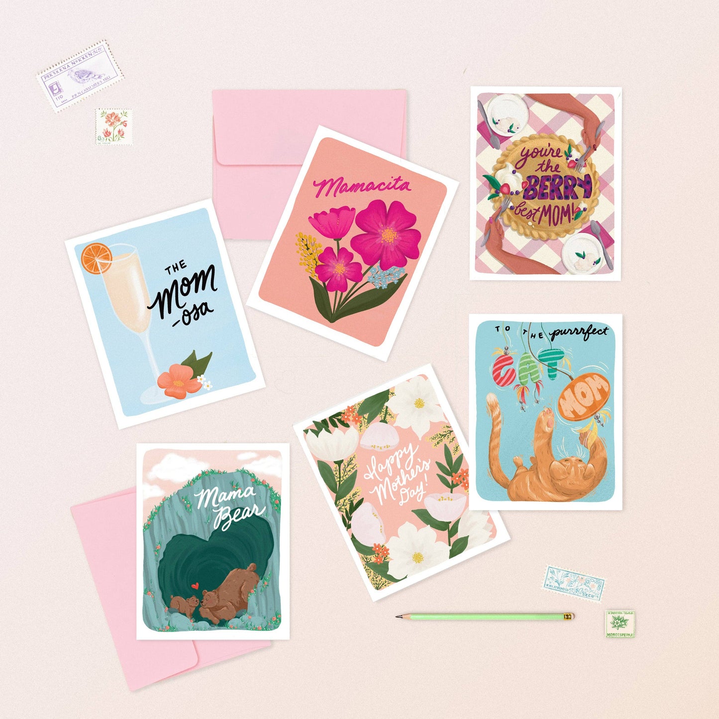 Mother's Day Big Blooms Greeting Card
