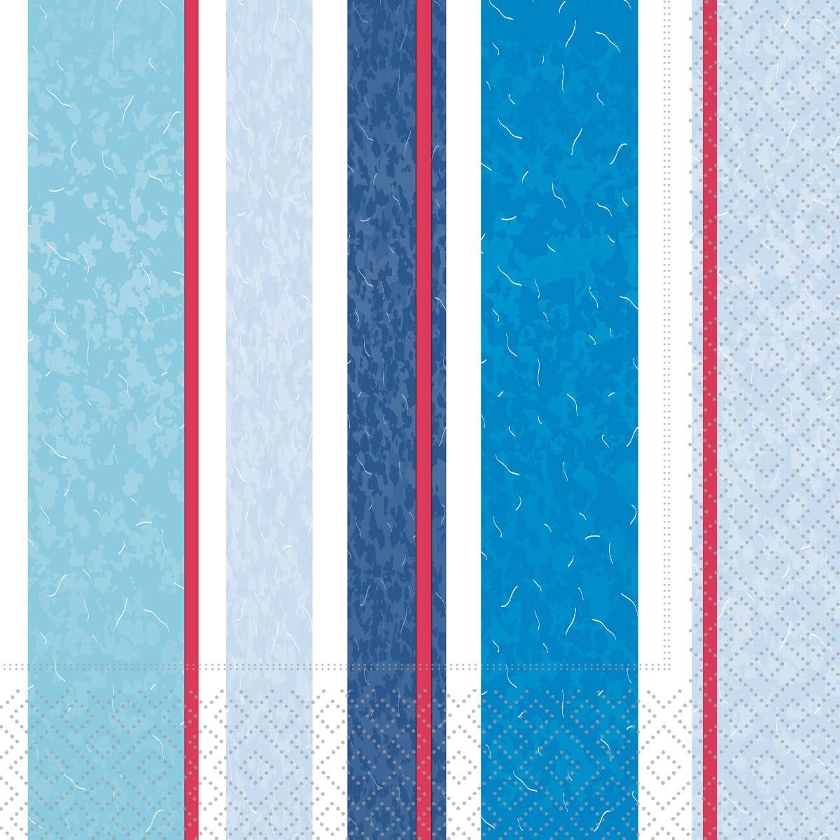 Marina Stripes Paper Cocktail Napkins