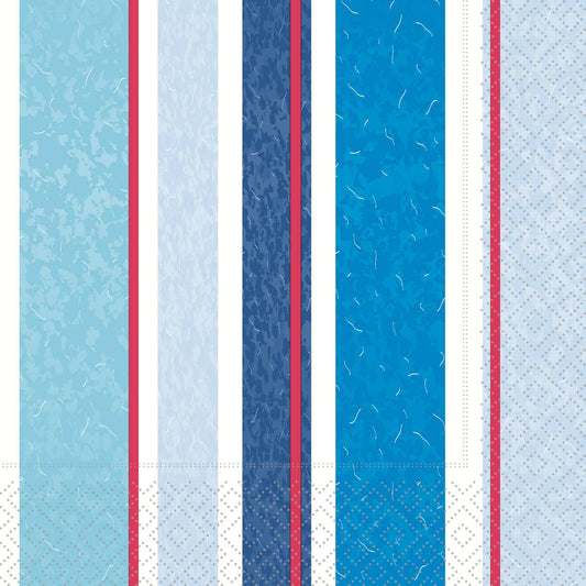 Paper Cocktail Napkin | Marina Stripes