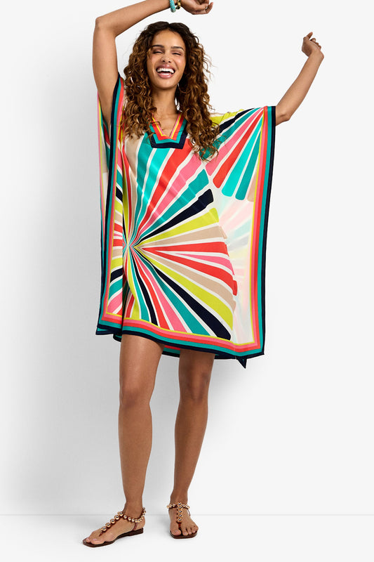 Trina Turk Theodora Caftan Dress | Multi Silk