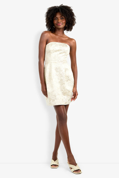 Trina Turk Kalley Dress Bonita Beige/Gold