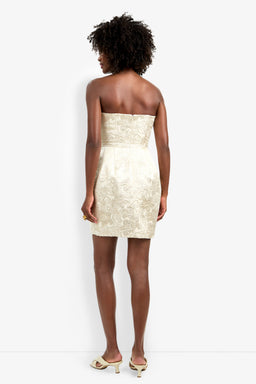 Trina Turk Kalley Dress Bonita Beige/Gold