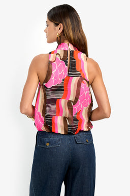 Trina Turk Cortona Top | Pink Multi