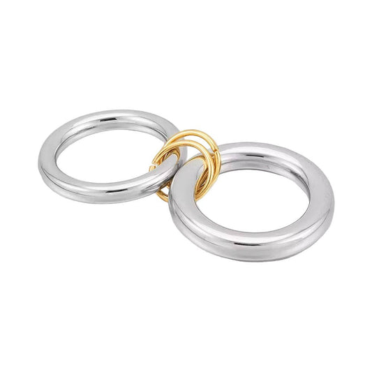 Preston Two Tone Stacked Ring 8