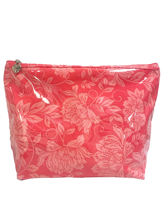 Cosmetic Bag (Medium) - Peonies in Pink