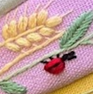 Spring Floral Embroidered Headband Hydrangea - Yellow