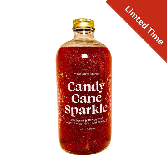 Wood Stove Kitchen Candy Cane Sparkle Cocktail Mixer