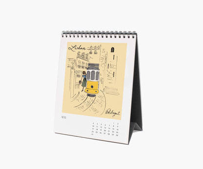 Rifle 2026 Travel Sketchbook Desk Calendar