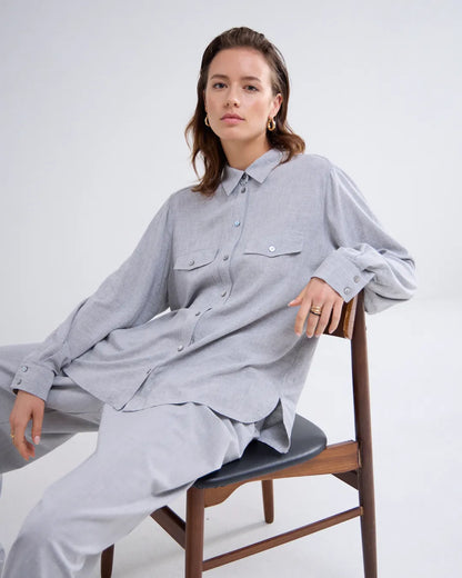 Mist Gray Blouse