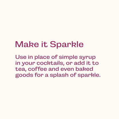 Wood Stove Kitchen Glitter Simple Syrup