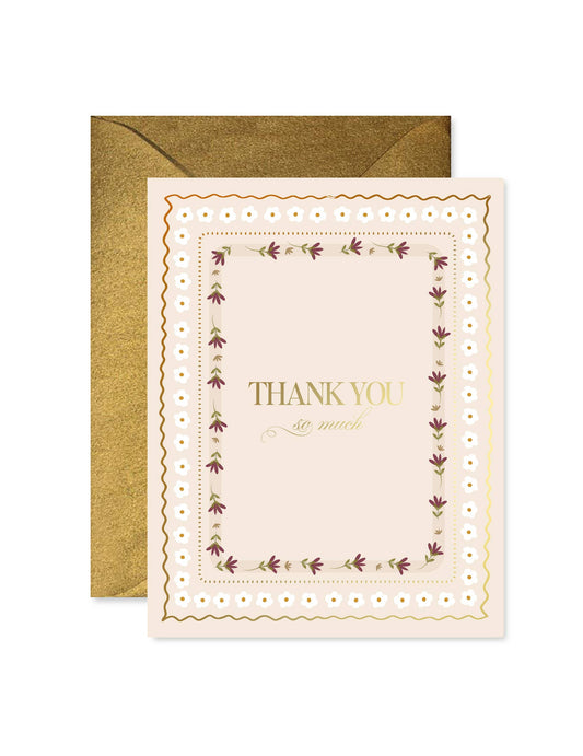 Ginger P. Designs Album Greeting Card | Thank you