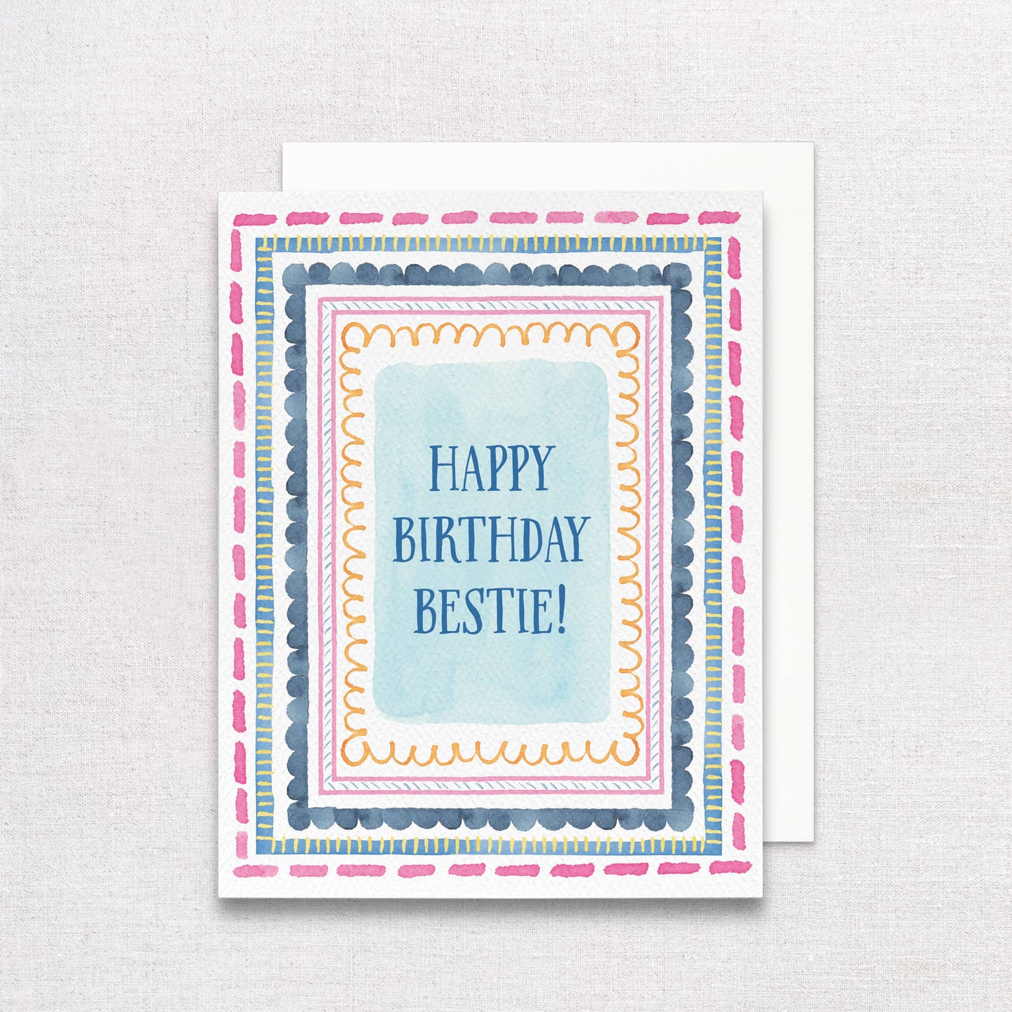 Happy Birthday Bestie Greeting Card