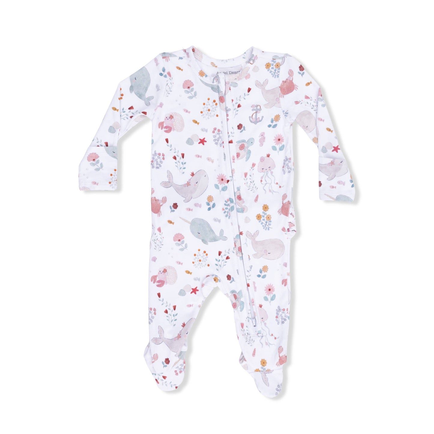 Angel Dear Garden Sea Creatures | 2 Way Ruffle Back Zipper Footie