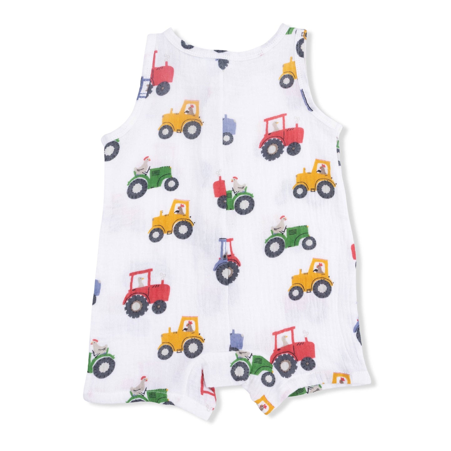 Angel Dear Tractor Friends | Sleeveless Shortie Romper