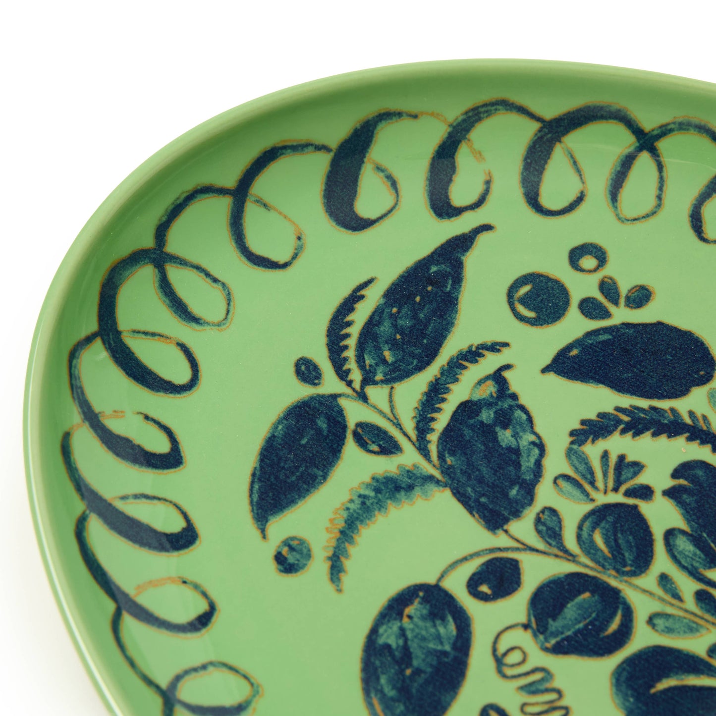 Caravan Home Amalfi Oval Platter | Green 15.7" x 11"