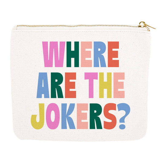 Where Are The Jokers Mahjong Card Pouch