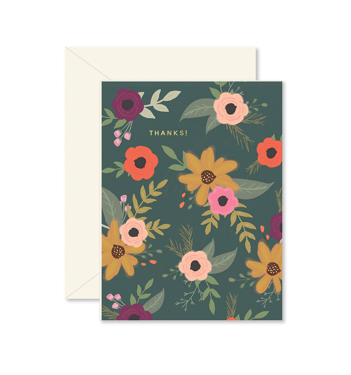 Floral Thanks Greeting Cards Boxed Set