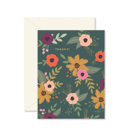 Floral Thanks Greeting Cards Boxed Set