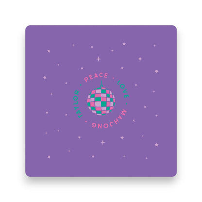 Peace Love Mahjong Mat | Pink Lover Era