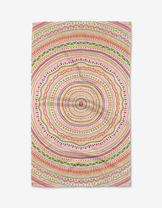Geometry Bohemian Spring Tea Towel