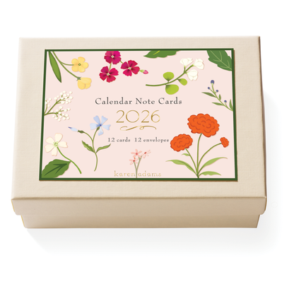 Karen Adams Designs Calendar 2026 Note Card Box