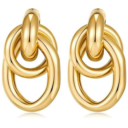 Andy Gold Knot Earring