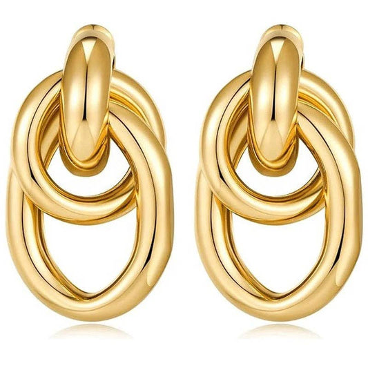 Andy Gold Knot Earring