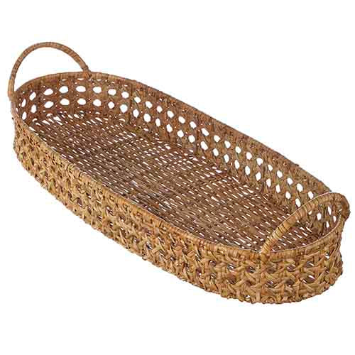 Oval Rattan Woven Tray