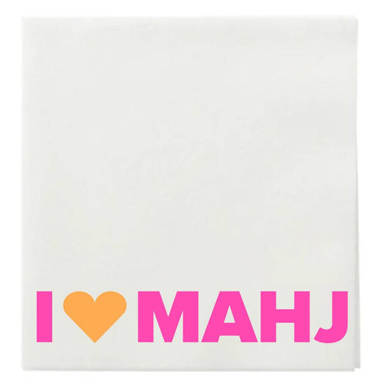 I Heart Mahj Paper Cocktail Napkins