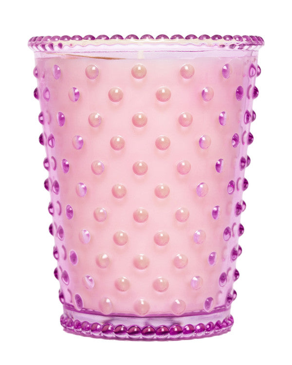 Simpatico Rhubarb and Rose Hobnail Candle