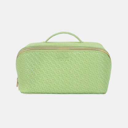 Tonic Herringbone Medium Beauty Bag- Pistachio