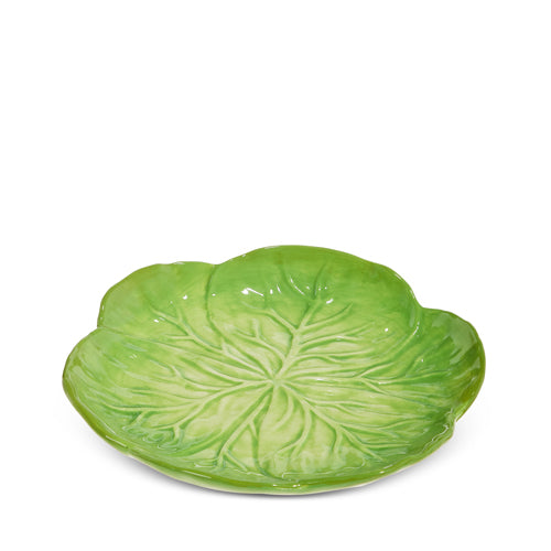 Green Cabbage Ceramic Tray- 8"