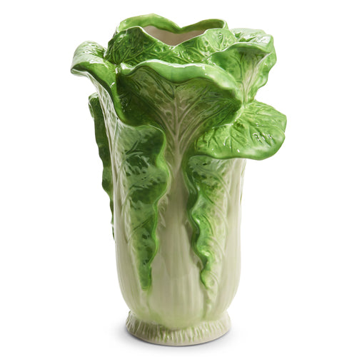 Green Cabbage Vase