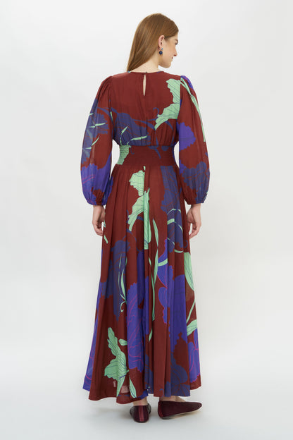 Oliphant Hague Print Dress | Cobalt