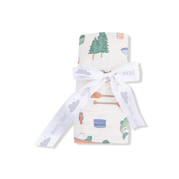Angel Dear Fishing Things Swaddle Blanket