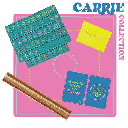 Peace Love Mahjong OG Mahj Tiles Totally Teal