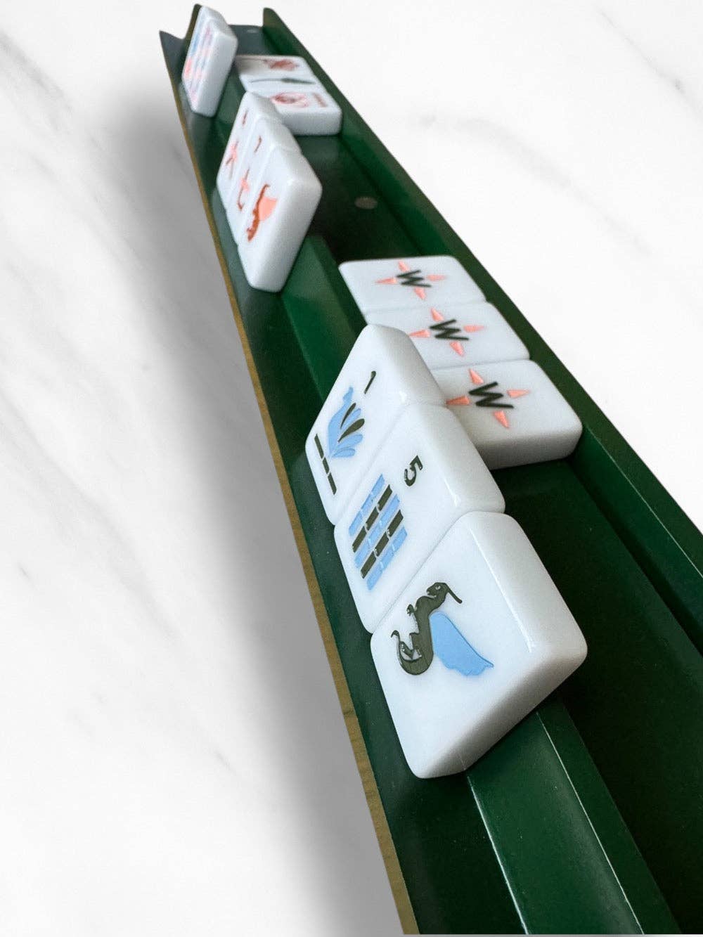 Peace Love Mahjong Mahjong Racks & Pushers Chartreuse