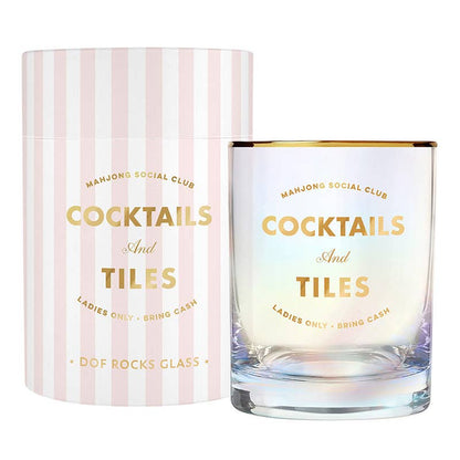 Gold Foil Rocks Glass |Cocktails and Tiles
