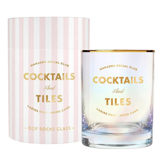 Gold Foil Rocks Glass |Cocktails and Tiles