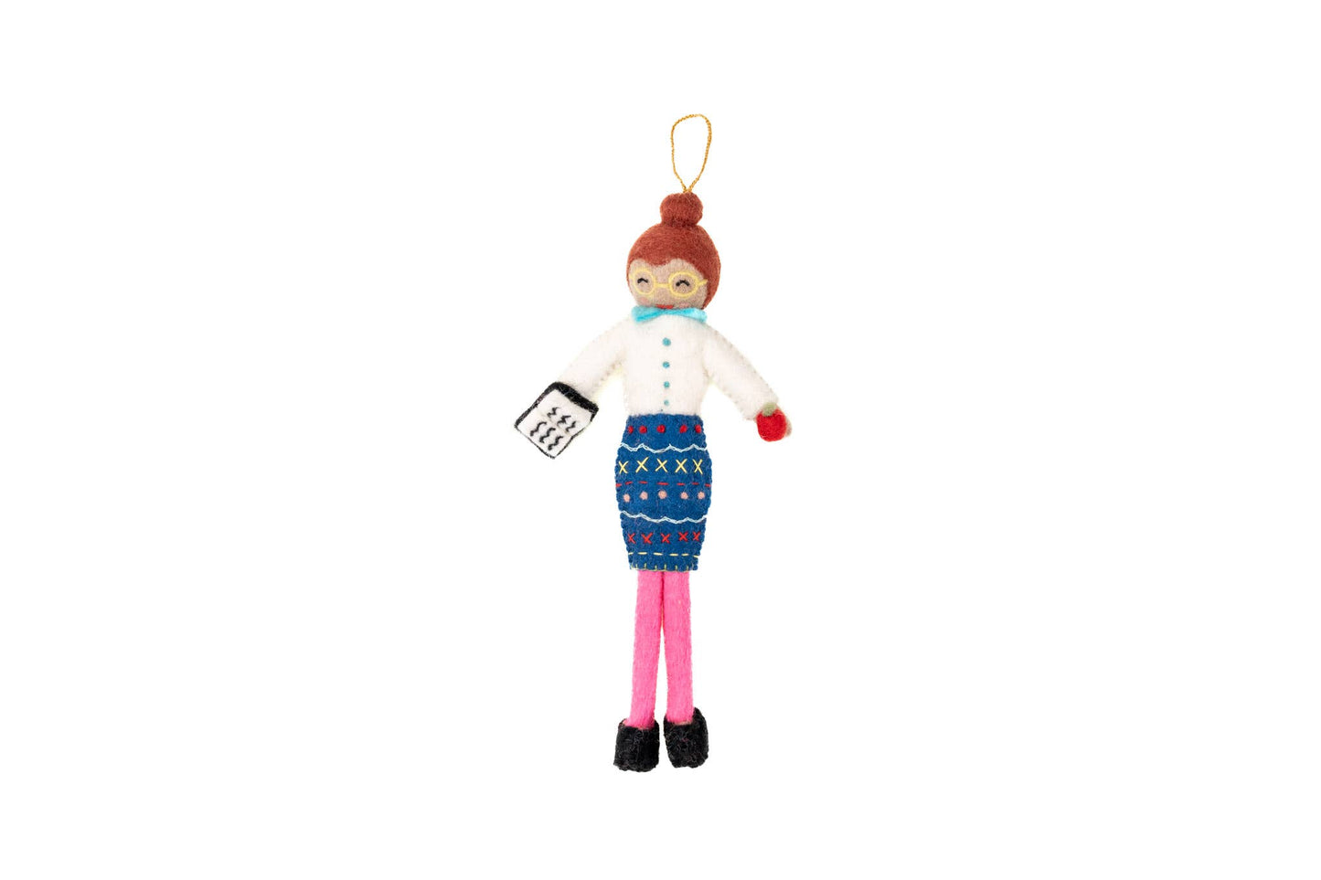 French Knot Teacher Ornament