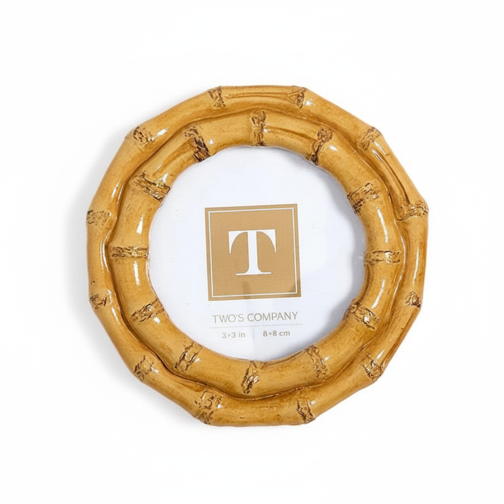 Blonde Bamboo Frame | Round 3x3