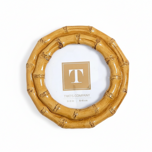 Blonde Bamboo Frame | Round 3x3